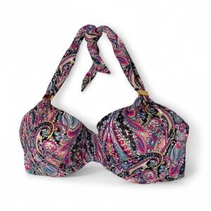 Victoria’s Secret Paisley Padded Halter Bikini Top